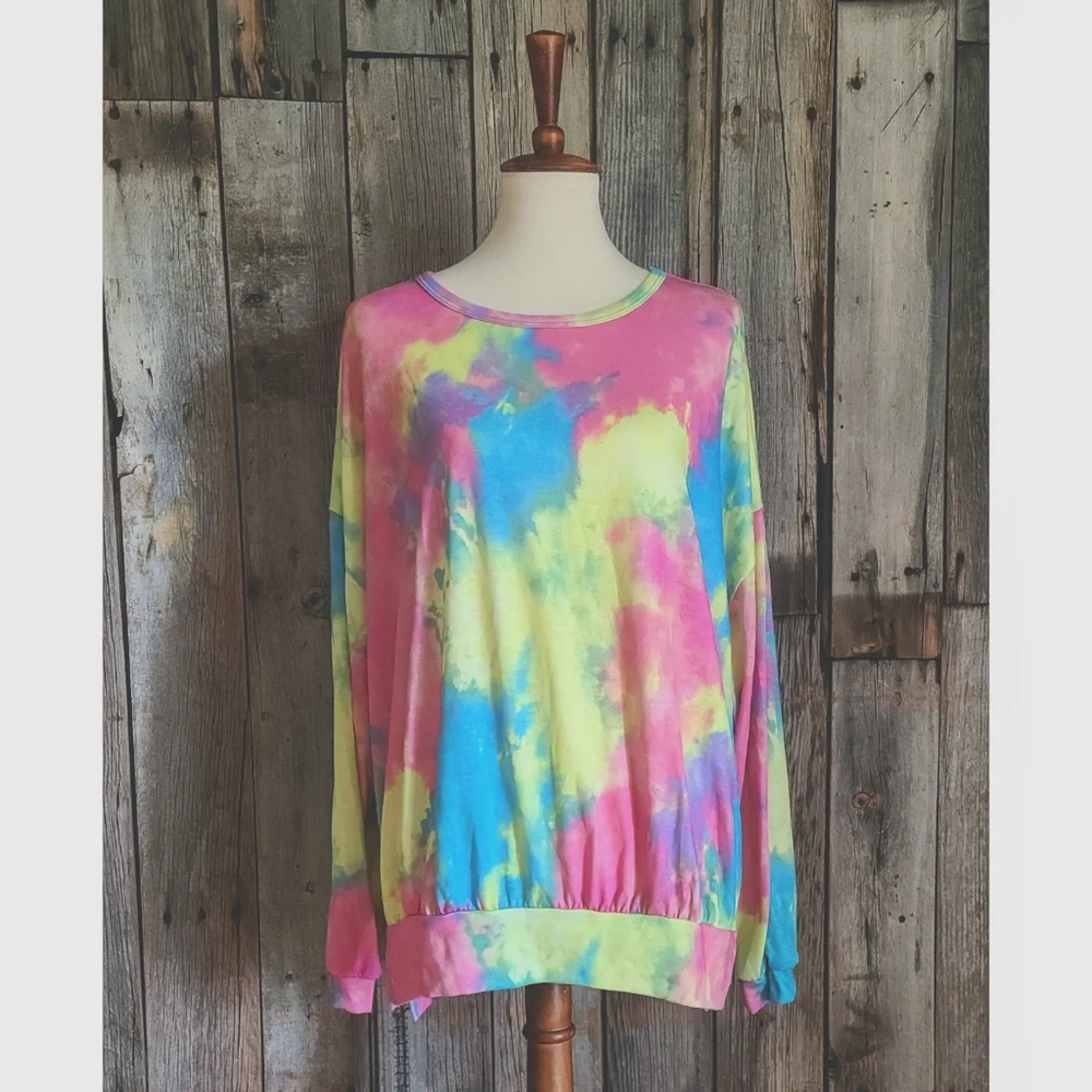 Tie Dye Long Sleeve Top